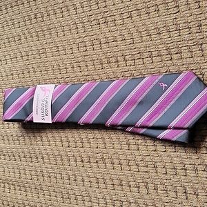 Knots for Hope black & pink tie for Susan G Komen breast cancer research.